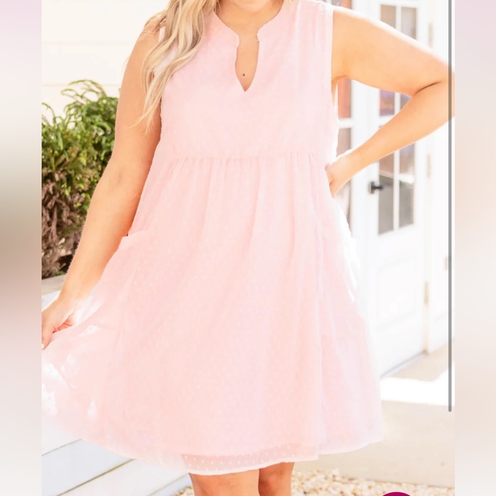 NWOT chic soul pink dress